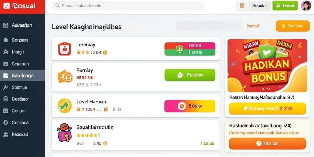 Mode permainan yang menantang dan menyenangkan.