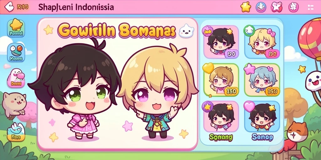 Screenshot memperlihatkan karakter dengan berbagai kemampuan.
