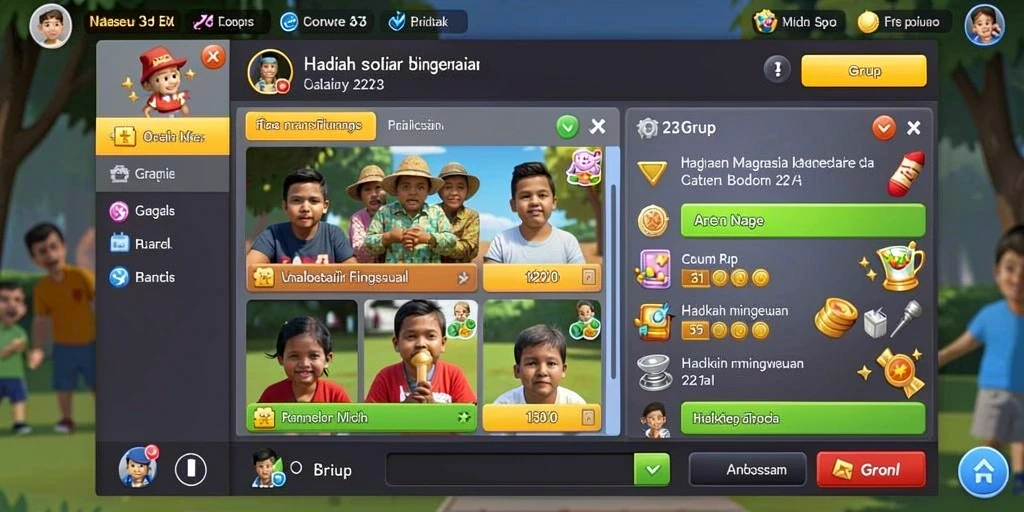 Ilustrasi gameplay dengan teman dalam mode multiplayer.