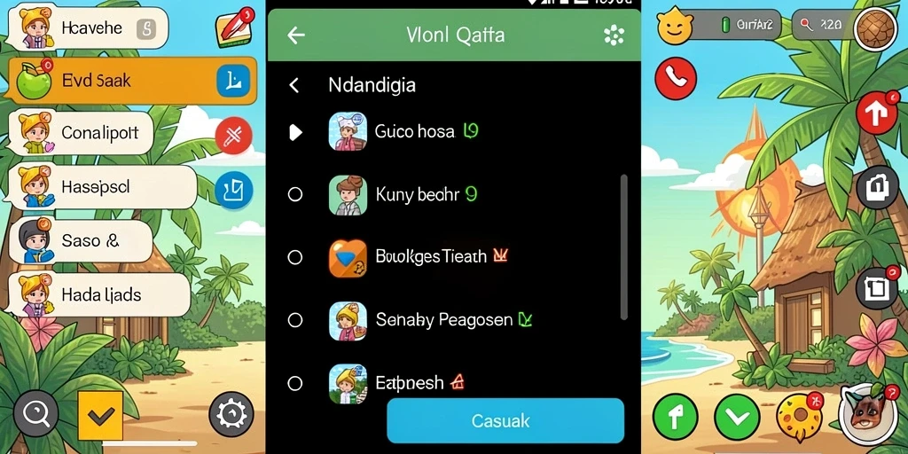 Fitur sosial untuk berinteraksi dengan pemain lain.